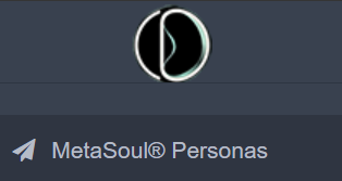 MetaSoul Personas menu in online account